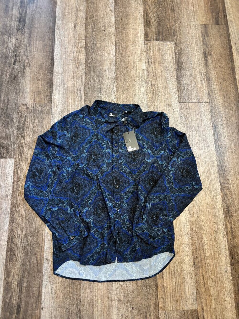 NEW The Kooples Paisley Skull Lightweight Button Up Shirt